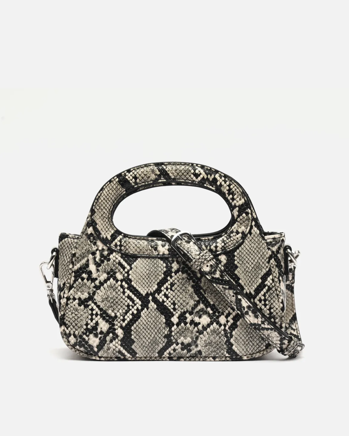 Bolso de fiesta animal print con asa bandolera extraíble