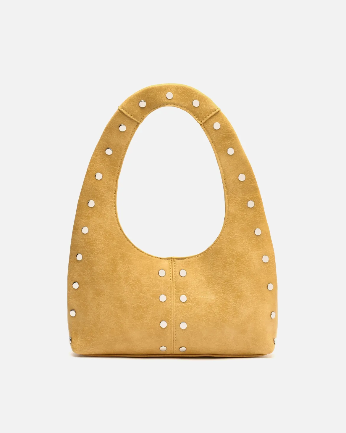 Bolso hobo pequeño con detalles metálicos