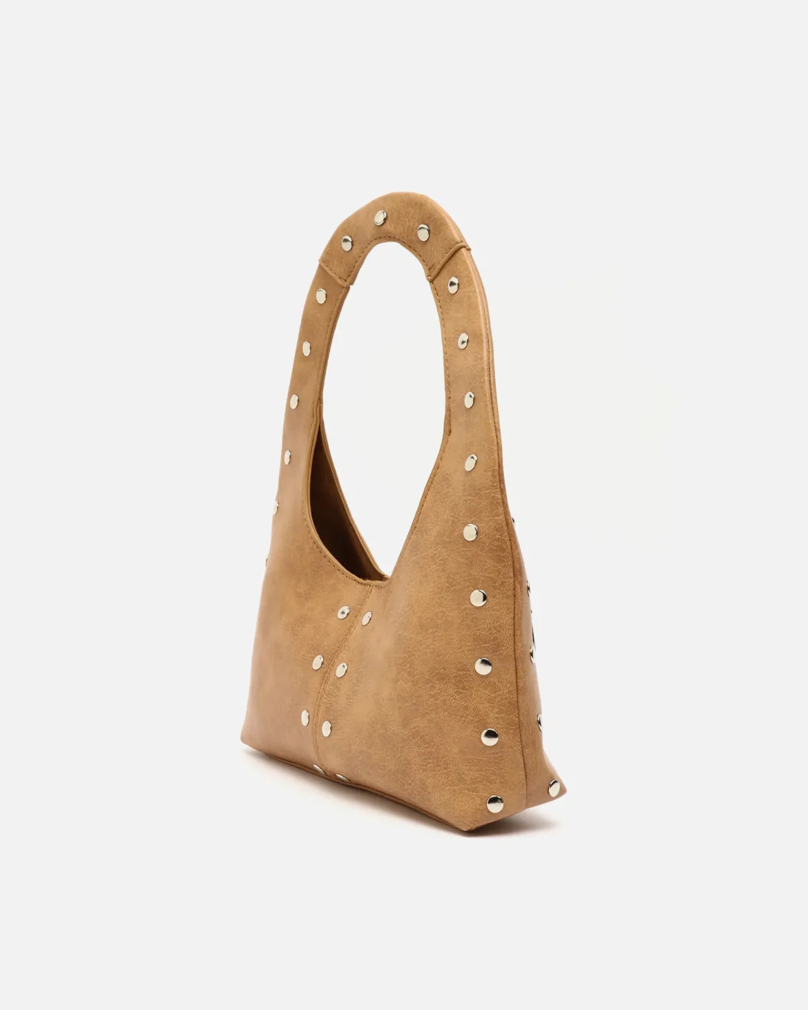 Bolso hobo pequeño con detalles metálicos