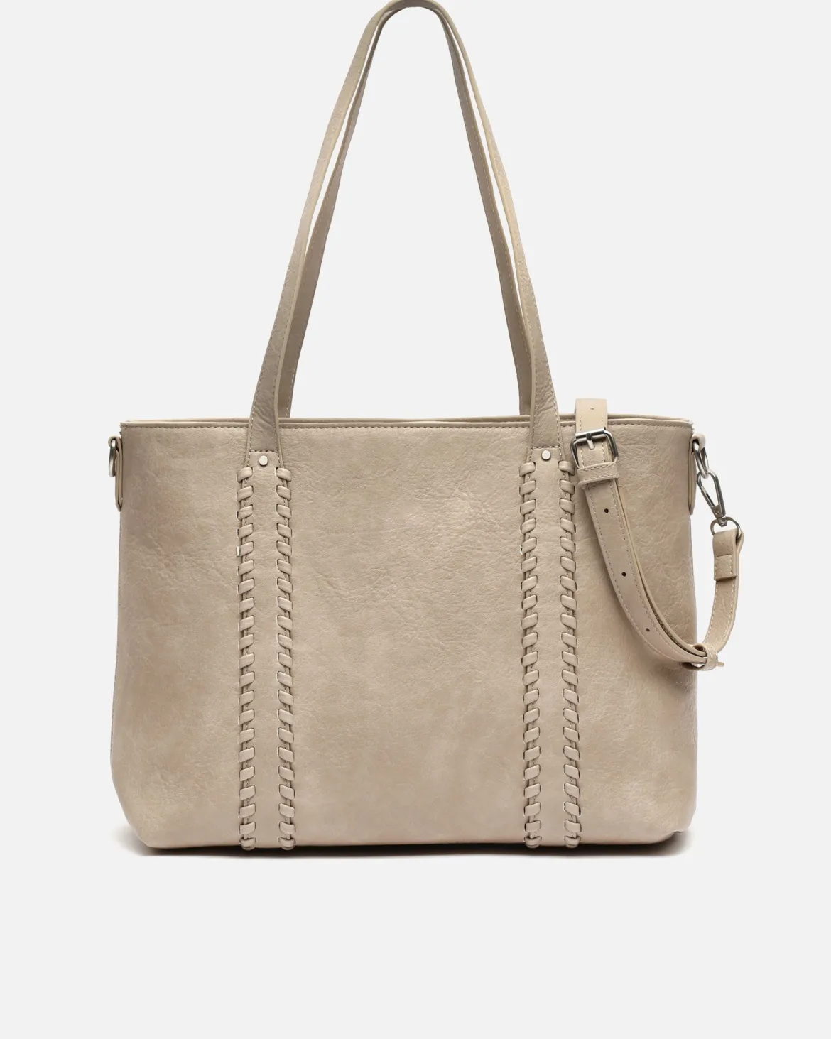 Bolso shopper grande con asa bandolera extraíble