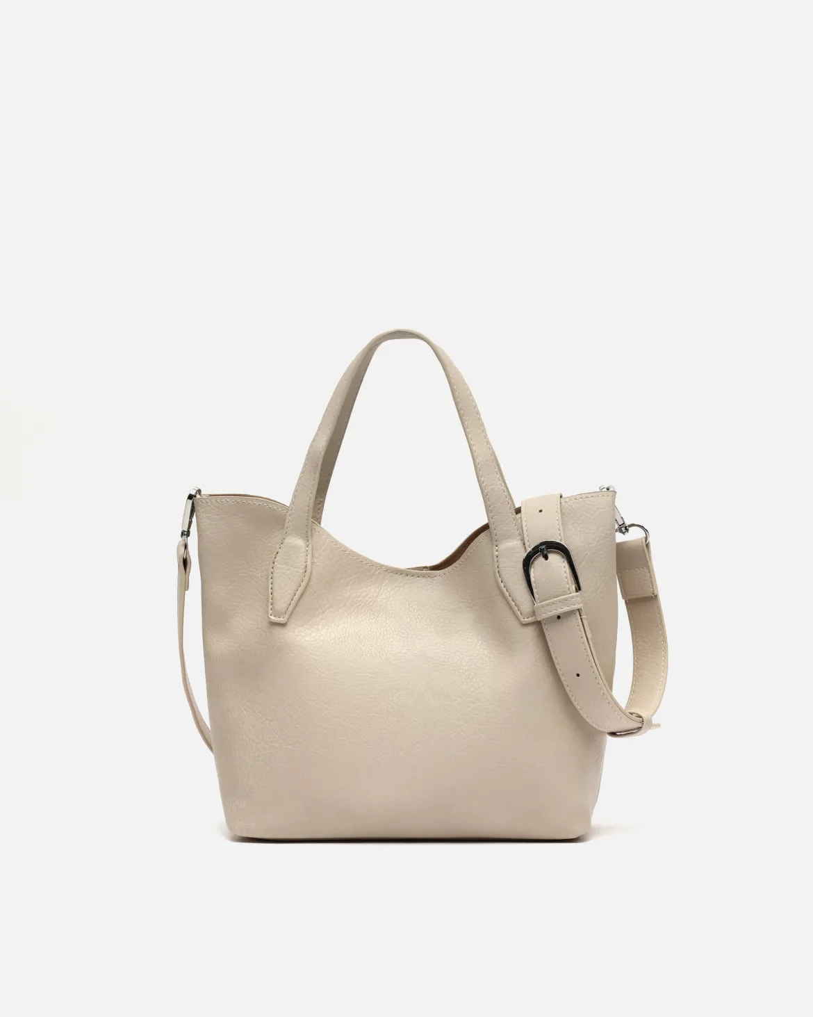Bolso tote pequeño con neceser y asa bandolera extraíble