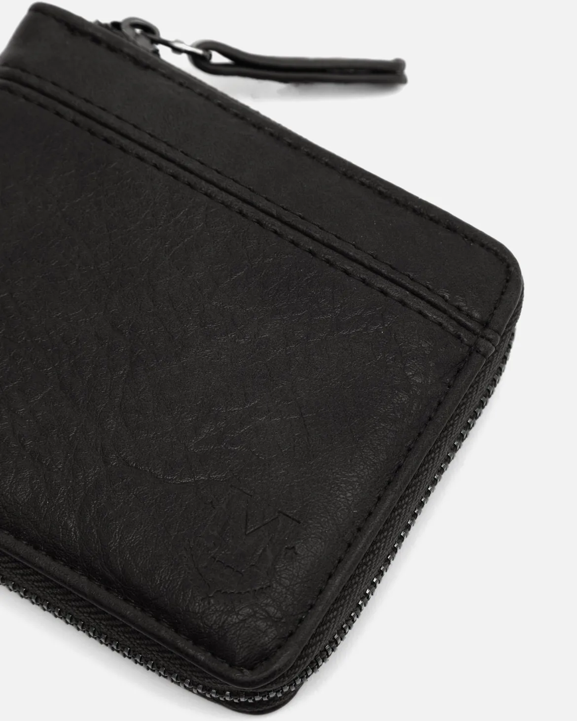 Cartera con cierre de cremallera y compartimento para billetes, tarjetas y monedas